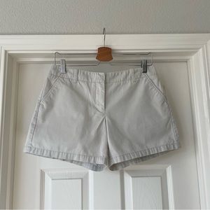 j.crew beige low rise chino shorts